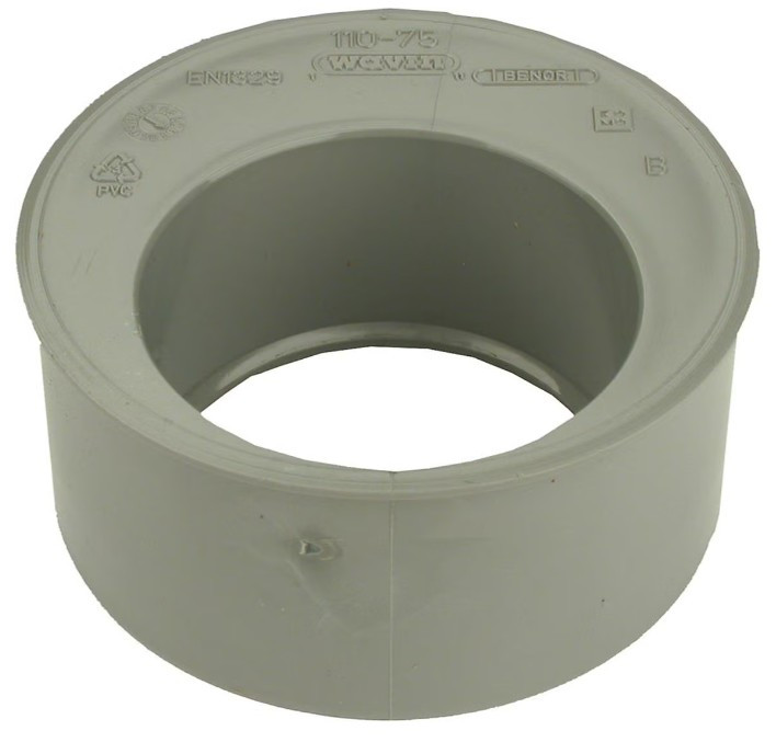 TAMPON DE REDUCTION MÂLE FEMELLE PVC 80/63