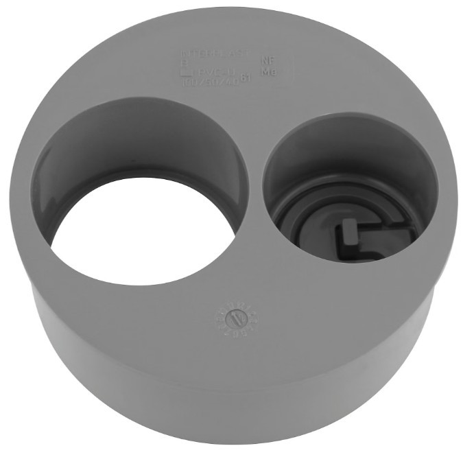 TAMPON DE REDUCTION DOUBLE OPERCULABLE PVC 100/50/40