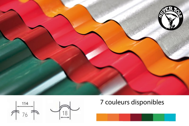 Tôle Ondulée ALUZINC Prélaquée
